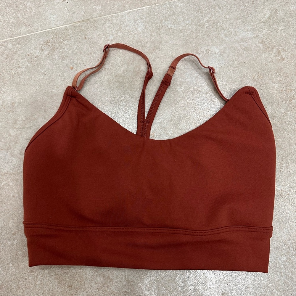 PTULA Women’s Rust Brown sports bra (pads removed, may be able to provide a set)